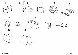 VARIOUS SWITCHES diagram for BMW Z3 E36 M