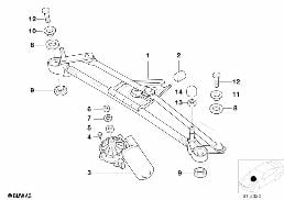 SINGLE WIPER PARTS diagram for BMW Z3 E36 1.9