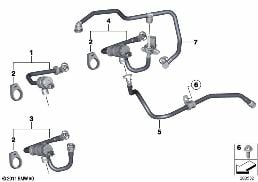 FUEL TANK BREATHER VALVE diagram for BMW 3 Series F31 335iX