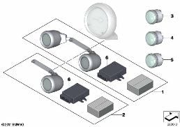 INSTALLING SET ADDITIONAL INSTRUMENTS diagram for BMW MINI R56 LCI Cooper S