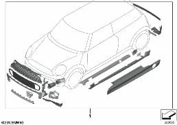 RETROFIT KIT JCW AEROKIT (03/2012 ON)