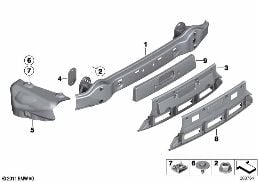CARRIER, REAR diagram for BMW 6 Series F12 650iX