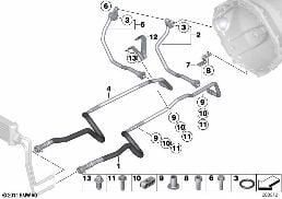 TRANSMISSION OIL COOLER LINE