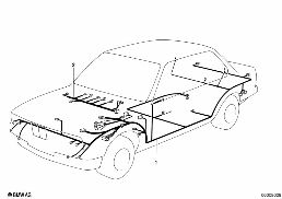 ワイア ハーネス diagram for BMW 3 Series E30 323i