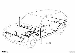 CABLE HARNESS diagram for BMW 3 Series E30 318i