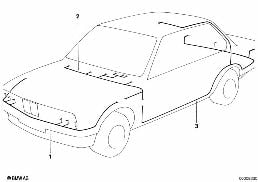 MAIN WIRING HARNESS diagram for BMW 5 Series E28 524td