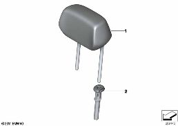 REAR SEAT HEAD RESTRAINT