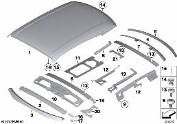Střecha diagram for BMW Rolls-Royce Phantom RR1 Phantom