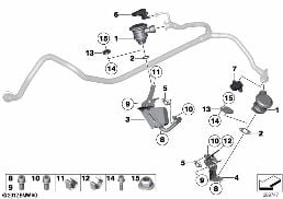 EMISSION CONTROL PIPES diagram for BMW 7 Series F02 760Li