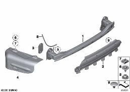 CARRIER, REAR diagram for BMW 5 Series F11 550i