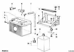 BATTERY diagram for BMW 700LS