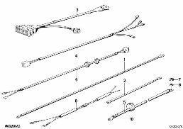 Divers faisceaux d.cables additionnels diagram for BMW R 65, R 65 RT, R 80, R 80 RT (85-95) 65