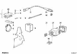 Boîte à fusibles/interrupt.de feu stop diagram for BMW R 65, R 65 RT, R 80, R 80 RT (85-95) 65