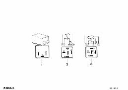 Relais diagram for BMW R 65, R 65 RT, R 80, R 80 RT (85-95) 65