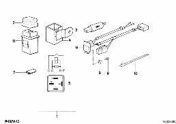 Necessaire feux de detresse diagram for BMW R 65, R 65 RT, R 80, R 80 RT (85-95) 65