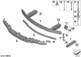 CARRIER, FRONT diagram for BMW 6 Series F12 650iX