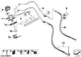 HIGH-PRESSURE PUMP/TUBING diagram for BMW 1 Series F20 125i