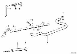 CRANKCASE-VENTILATION diagram for BMW 3 Series E21 320i