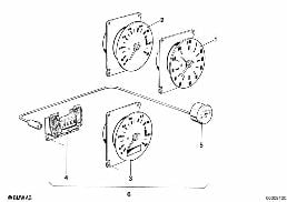 TACHOMETER/CLOCK diagram for BMW 3 Series E21 320