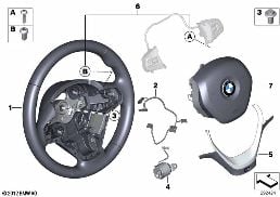 M SPORTS STRNG WHL,AIRBAG,MULTIFUNCTION diagram for BMW 1 Series F20 125i