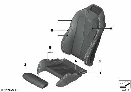 INDIVIDUAL SPORTS SEAT COVER, FRONT