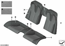 INDIVIDUAL COVER KLIMA-LEATHER, REAR