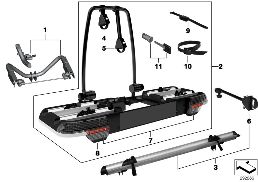 REAR BICYCLE CARRIER, CLICK-ON