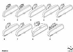 INTERIOR MIRROR diagram for BMW X6 E71 35iX