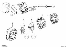 INSTRUMENTS diagram for BMW 5 Series E28 535i