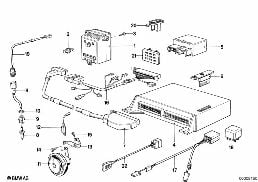 ON-BOARD COMPUTER diagram for BMW 5 Series E28 520i