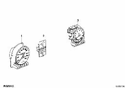 INSTRUMENTS diagram for BMW 7 Series E23 733i