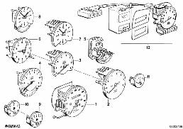 INSTRUMENTS diagram for BMW 3 Series E30 320i