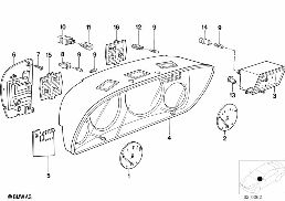 INSTRUMENTS COMBINAT-.SINGLE COMPONENTS diagram for BMW 3 Series E21 320