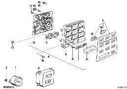 ADDITIONAL INFORMATION INSTRUMENTS diagram for BMW 7 Series E23 733i