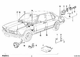 ALARM SYSTEMS diagram for BMW 7 Series E23 732i