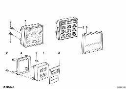 ADDITIONAL INFORMATION INSTRUMENTS diagram for BMW 7 Series E23 733i