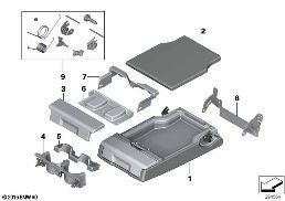 REAR SEAT CENTER ARMREST