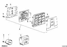 ADDITIONAL INFORMATION INSTRUMENTS diagram for BMW 7 Series E23 733i