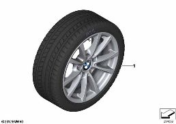WINTER WHEEL WITH TIRE V-SPOKE 390 - 16