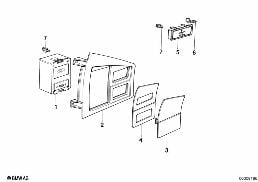 CLOCK/DIGITAL CLOCK-ADDITIONAL HEATER diagram for BMW 5 Series E28 520i