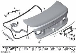 TRUNK LID diagram for BMW 3 Series F30 LCI 340i
