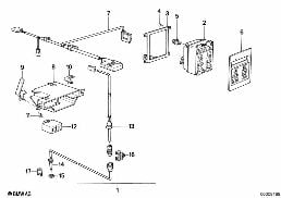 OUTDOOR TEMPERATURE/DIGITAL CLOCK diagram for BMW 5 Series E28 535i