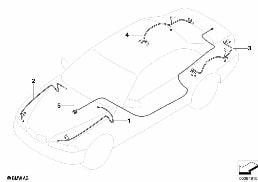REPAIR CABLE MAIN CABLE HARNESS diagram for BMW 6 Series E64 LCI 650i