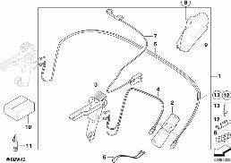 ELECTRO-HYDRAULIC FOLDING TOP PARTS diagram for BMW Z4 E85 3.0si