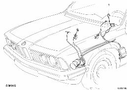 ชุดเพิ่ม ระบบคุมความเร็วคงที่ diagram for BMW 7 Series E23 733i
