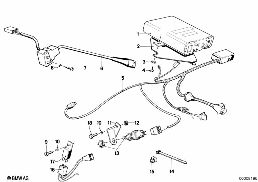 CONTROL UNIT F CRUISE CONTROL diagram for BMW 7 Series E23 733i