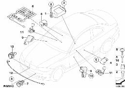 ELECTRIC PARTS AIRBAG diagram for BMW 1 Series E81 118i