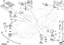 ELECTRIC PARTS AIRBAG diagram for BMW 1 Series E88 135i