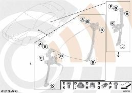 MOUNTING HARDWARE KIT, POWER WINDOW