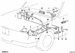Regulace rychlosti diagram for BMW 3 Series E30 325i